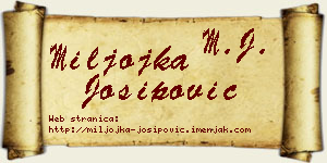 Miljojka Josipović vizit kartica